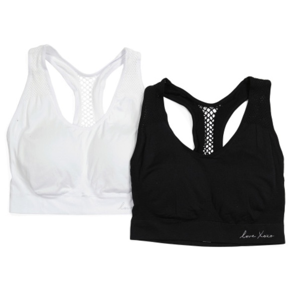 XOXO 2pk Plus Size Seamless Mesh Bralettes 1X and 2X Available - Picture 1 of 6